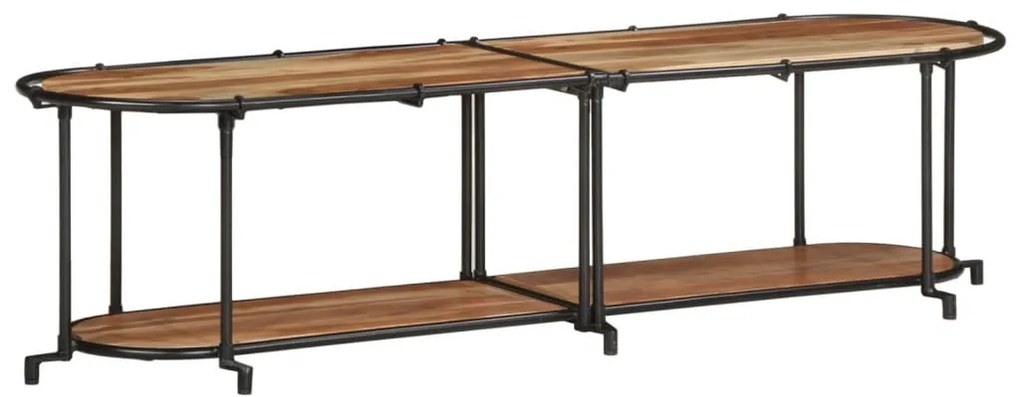 tömör akácfa TV-szekrény 160 x 42 x 40 cm