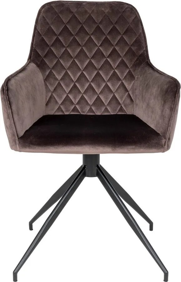 Barna kárpitozott étkezőfotel Harbo – House Nordic