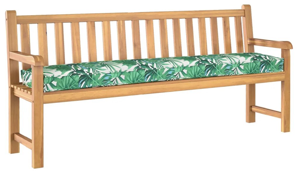 Raklappárnák padra 2 db Levélminta 200x40x8 cm Oxford szövet