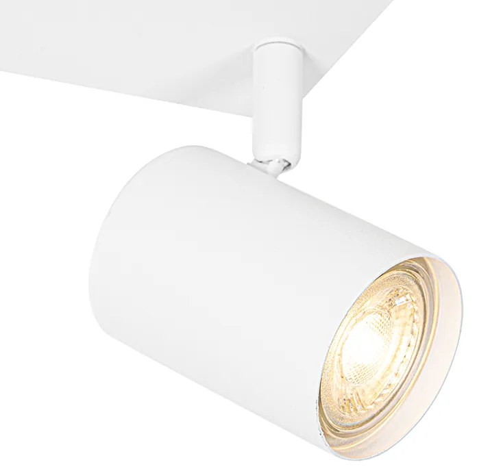 Modern mennyezeti lámpa fehér 2-lámpás állítható téglalap alakú - Jeana