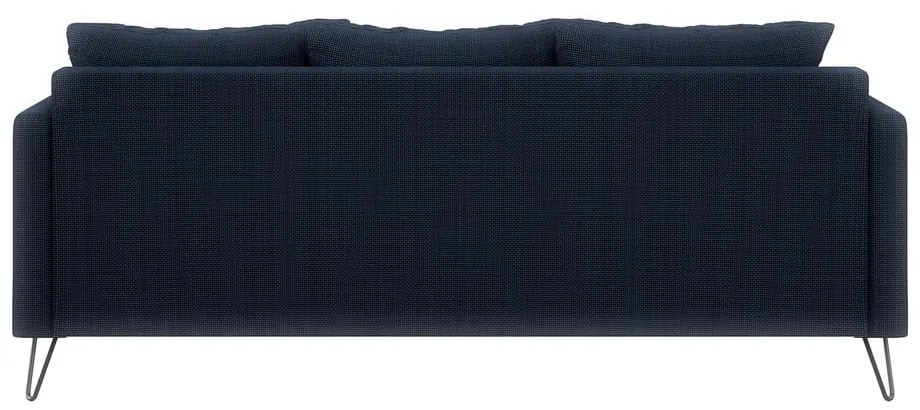 Sötétkék zsenília kanapé 200 cm Freya – Ropez