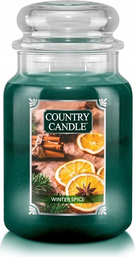 Nagy méretű Winter Spice gyertya Country Candle