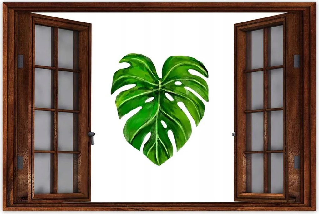 Poszter 60x40 Lyukas monsera levél