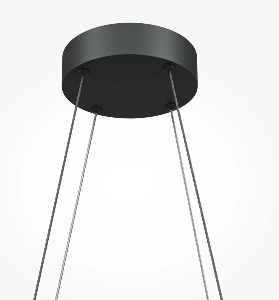 MAYTONI MOD244PL-L50BK HALO Modern Függesztett Lámpa Fehér, Fekete LED IP20