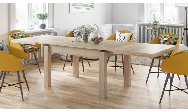 Bővíthető RALF Sonoma tölgy étkezőasztal 12 főre