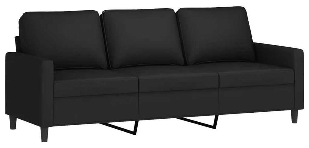 vidaXL 4 részes fekete bársony ülőgarnitúra párnákkal