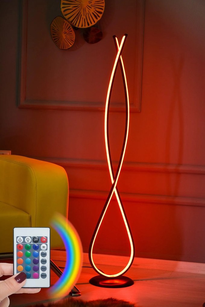 Állólámpa, Infinity Fekete - Multicolor