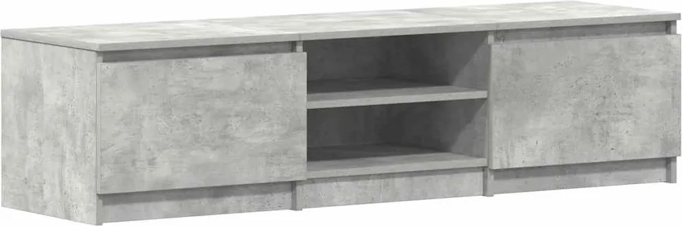vidaXL betonszürke szerelt fa TV-szekrény 140 x 40 x 35,5 cm