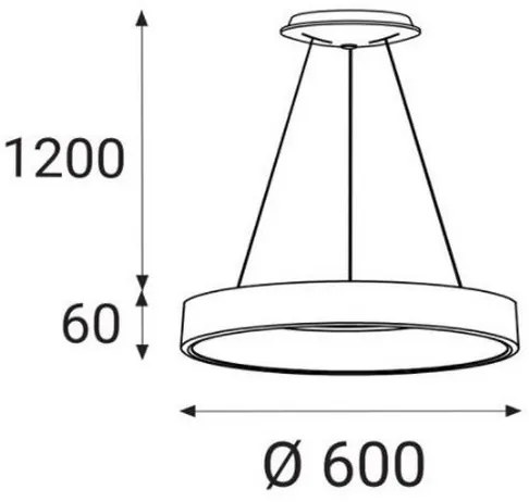 LED2 - LED Csillár zsinóron BELLA LED/50W/230V 3000/4000K fehér