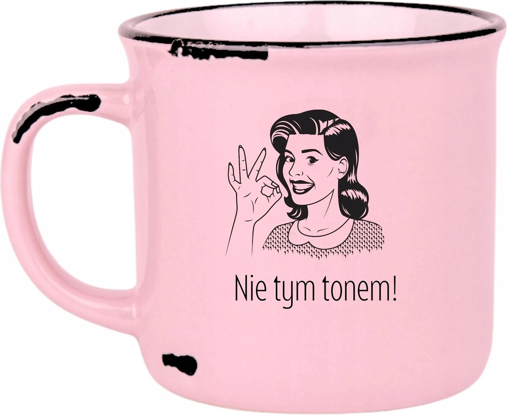 Bögre Rózsaszín Retro Ajándék Vicces Anyák Napja Nem Ilyen Hangnemben!