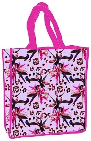 Virág Purple shopping bag 34 cm