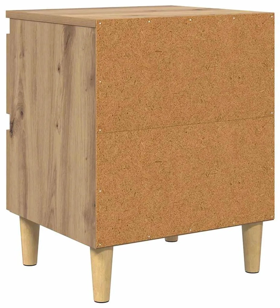 vidaXL Ágy szekrények 2 pcs Artisan tölgy 40 x 35 x 50 cm Faanyag