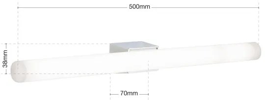 Orion Soff 3-484 - LED Fali lámpa VISAGIST 1xS14d/8W/230V fehér