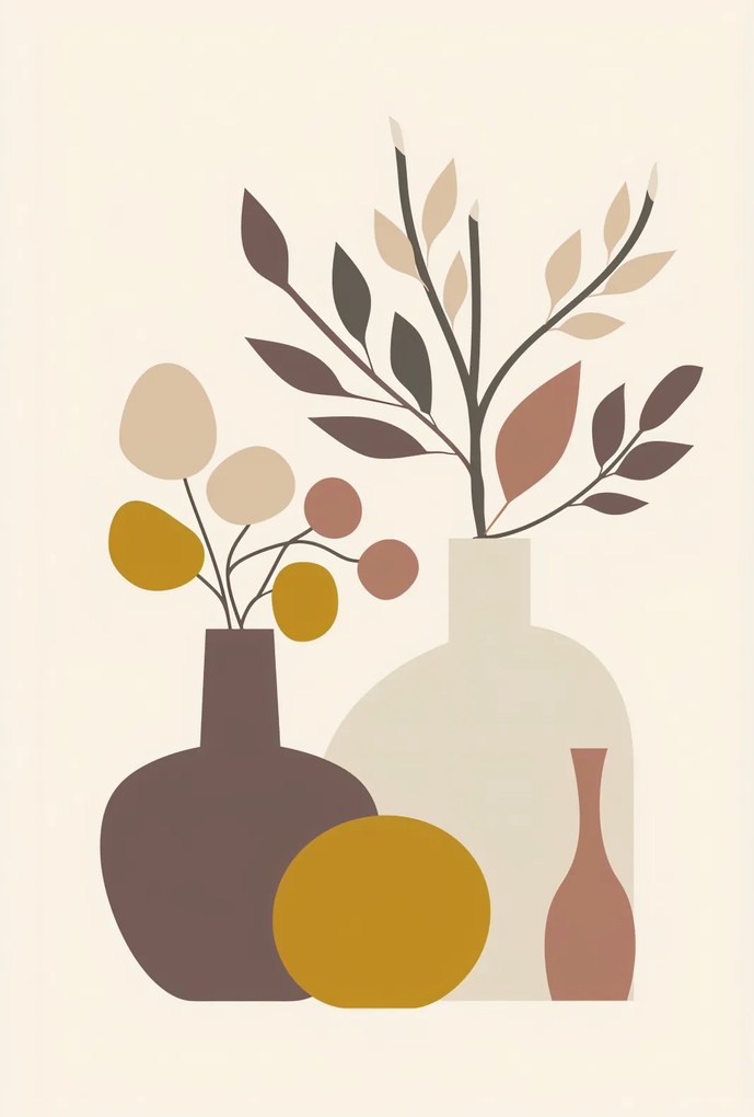 Poszter 67,5x100cm Tompított Naturmort