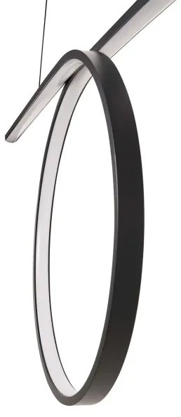 LED csillár kábelen ODETTA LED/42W/230V 4000K fekete