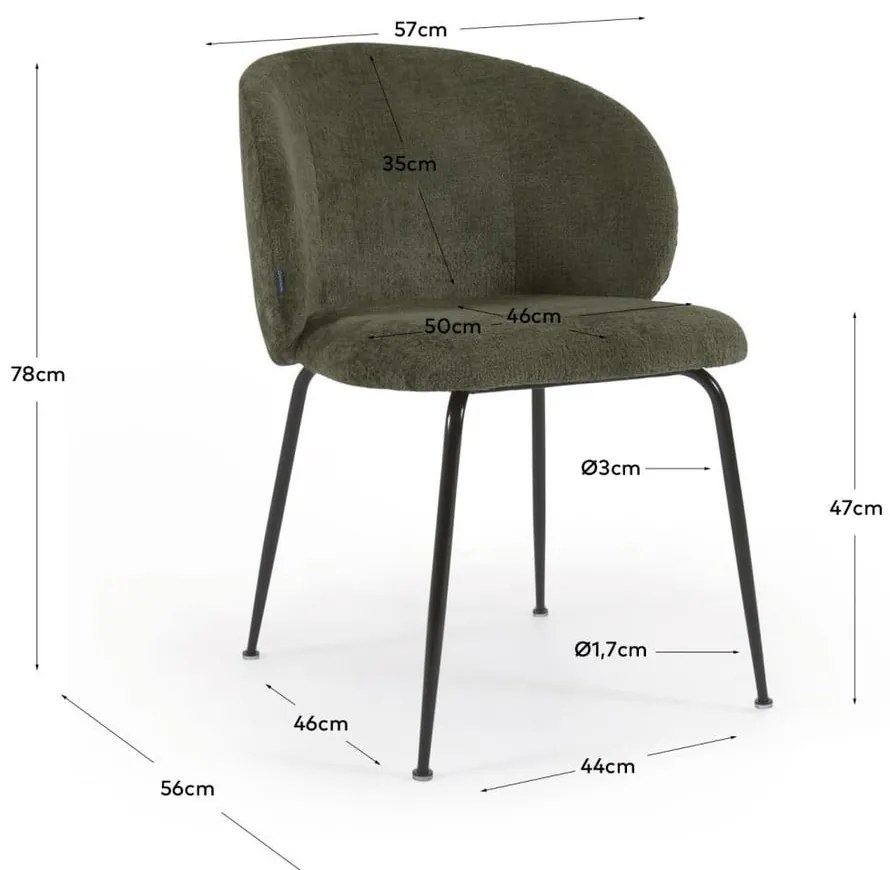 Zöld étkezőszék Minna – Kave Home