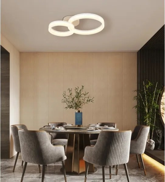 Globo 48046D2 - LED mennyezeti lámpa ZARA LED/24W/230V 3000K 33x50 cm