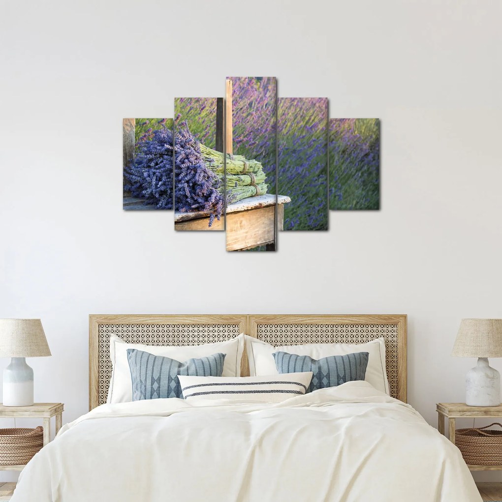 Kép - Levendula csokrok (150x105 cm)