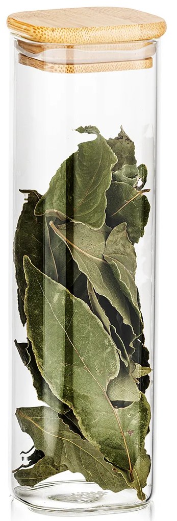 4Home Bamboo üveg élelmiszer tároló bambusz fedéllel, 530 ml, 530 ml