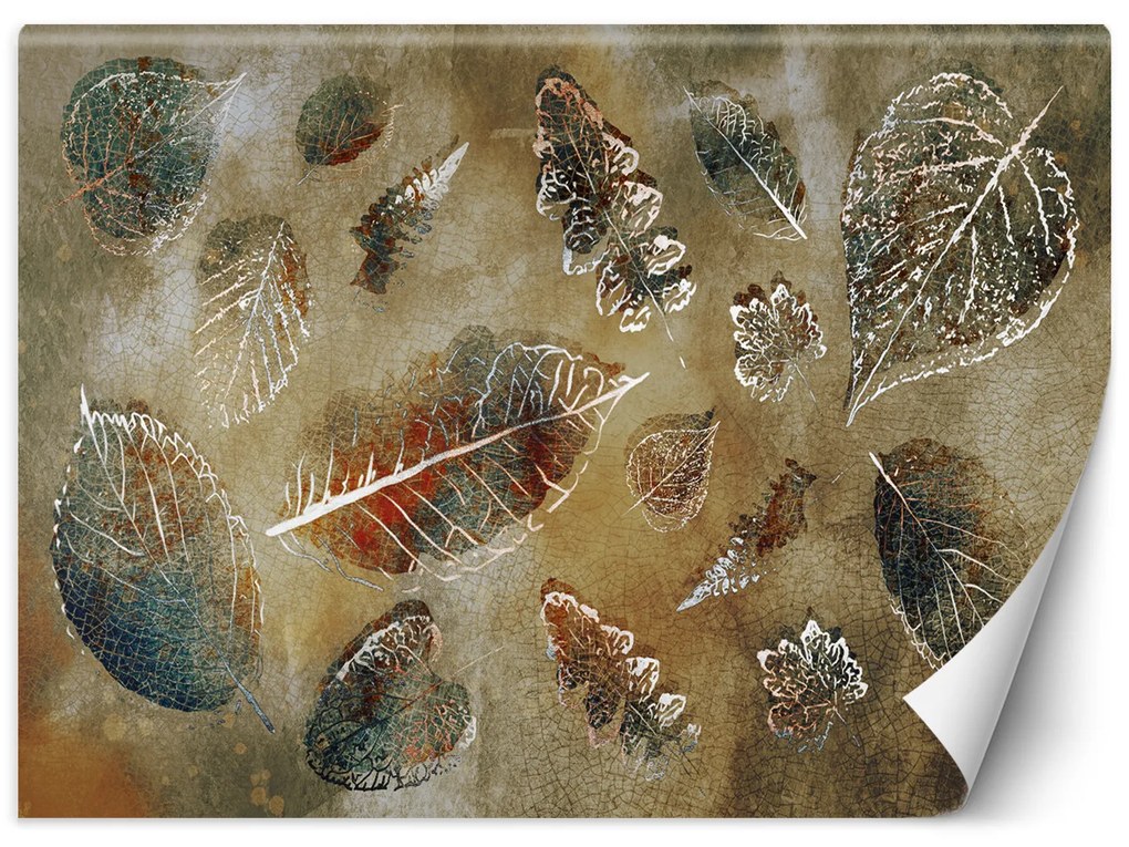Gario Fotótapéta Levelek vintage stílusban Anyag: Vlies, Méret: 300 x 210 cm