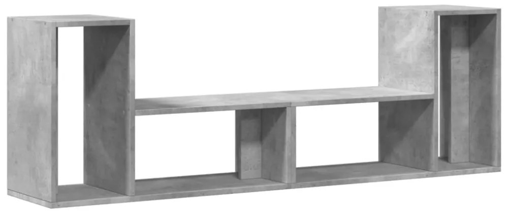 2 db betonszürke szerelt fa TV-szekrény 75 x 30 x 50 cm