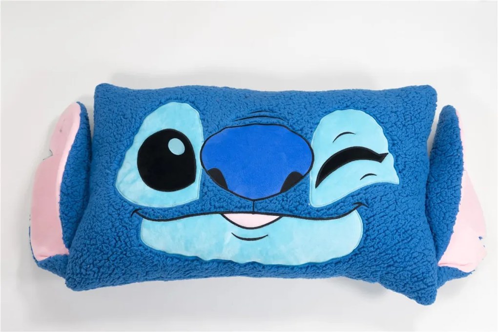 Disney Lilo és Stitch, A csillagkutya Wink formapárna, díszpárna Sherpa 75 cm