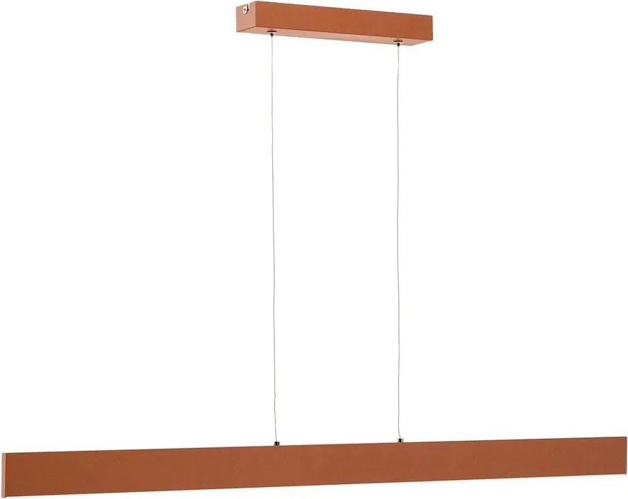 Terrakotta színű LED függőlámpa fém búrával Boadella – Kave Home