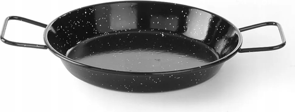 Paella Serpenyő Zománcozott Tálaló Tál 24CM Erős Nagy