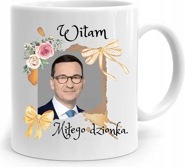 Bögre Politikus Miniszterelnök Mateusz Morawiecki Pis
