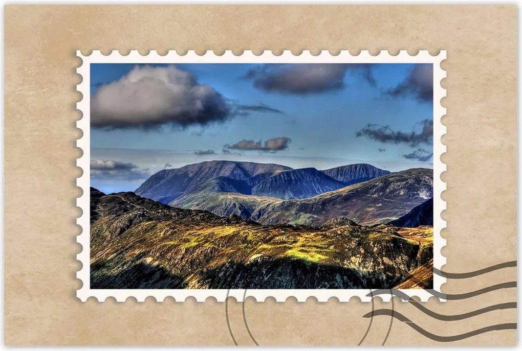 Poszterek 90x60 Gyönyörű kilátás a hegyekre