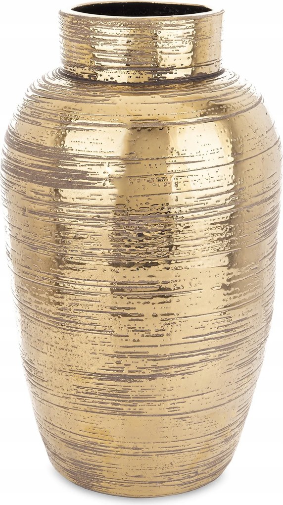 Váza arany üveg dörzsölt fedél dekoráció stílusos kerámia