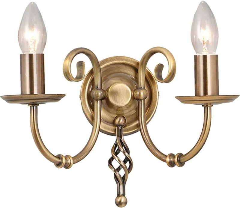 Elstead Lighting ARTISAN ART2-AGD-BRASS Fali lámpa 2x60W/E14