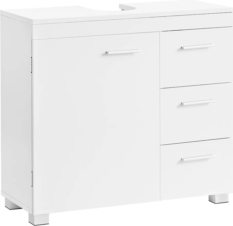 IVY mosdó alatti szekrény, 30x70x64 cm, fehér Vasagle