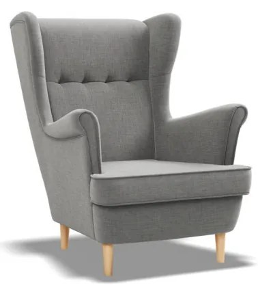 Uszak Mini fotel, fonott, szürke