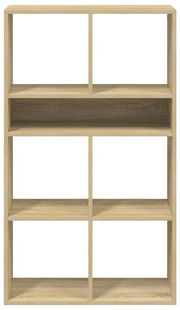 könyvszekrény sonoma színű 66x31x112 cm szerelt fa