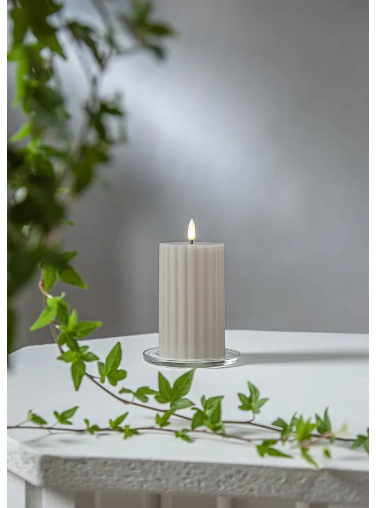 LED gyertya (magasság 15 cm) Flamme Stripe – Star Trading