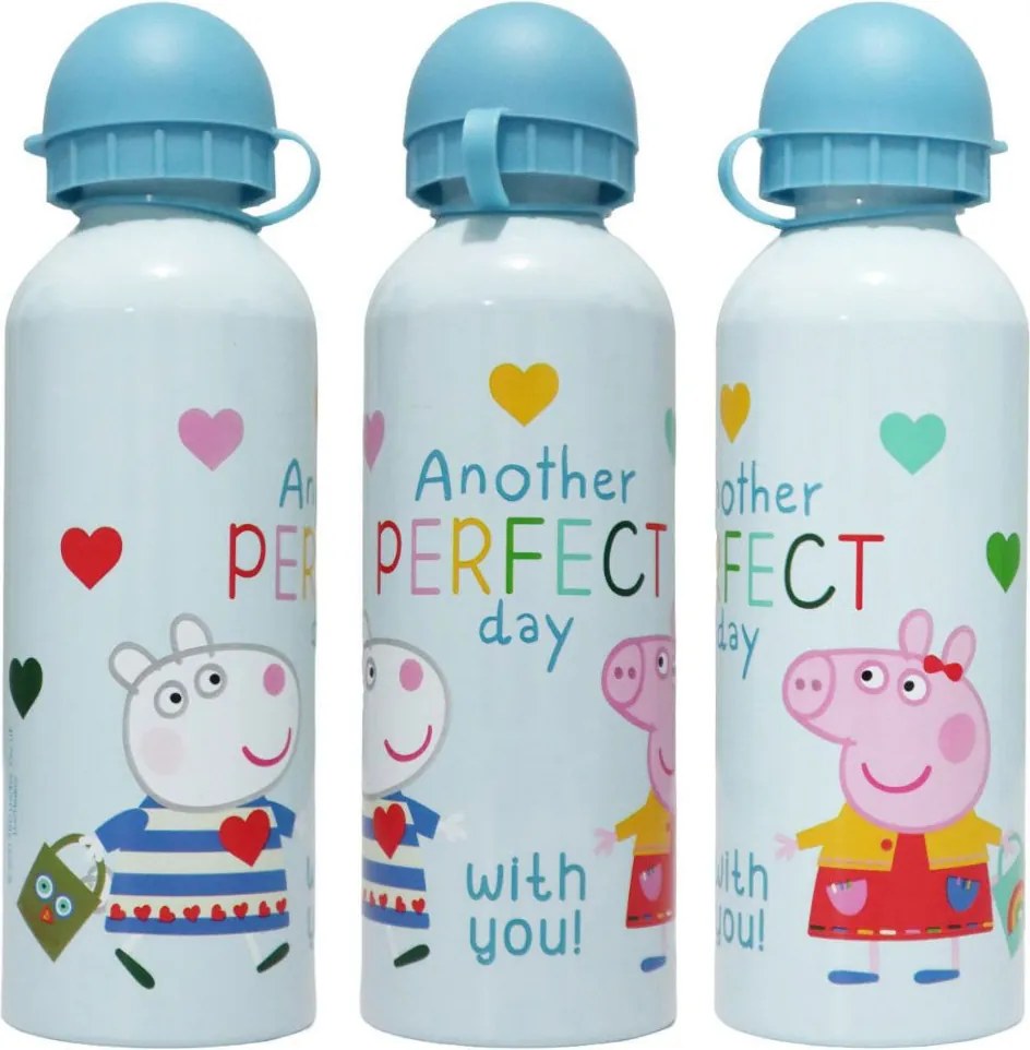 Peppa malac Perfect Day alumínium kulacs ivókupakkal 500 ml
