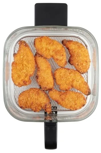 Concept FR5500 - Forró levegős sütő GLASS & FAST 5,5 l 1200W/230V fekete