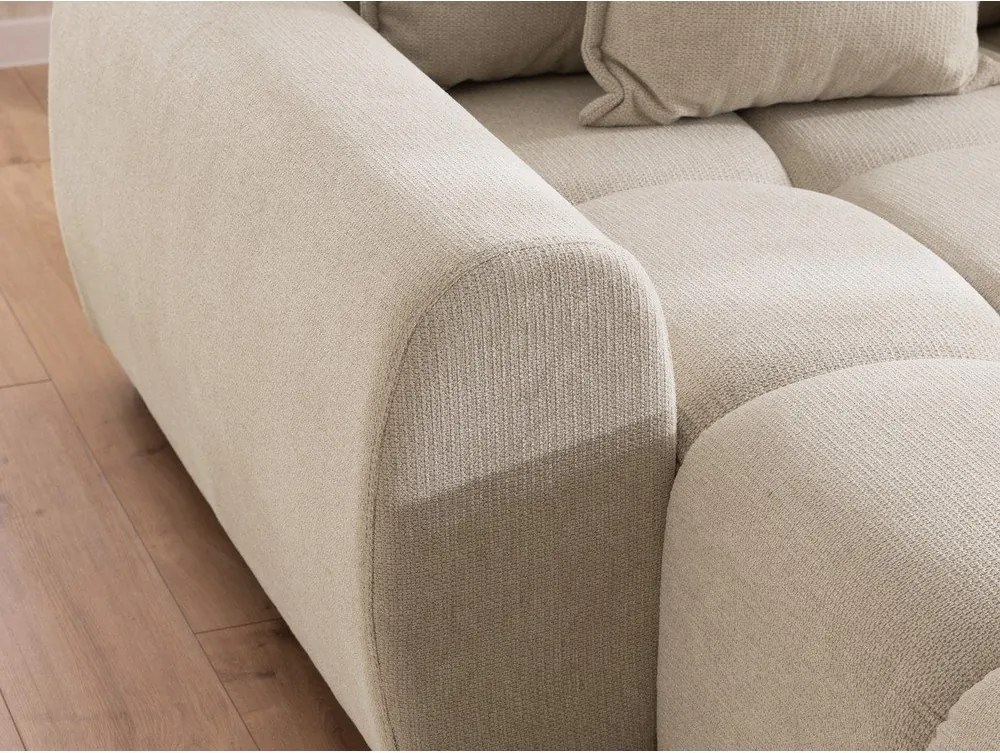 Bézs sarokkanapé (bal oldali-heverő résszel) Albane – Ropez