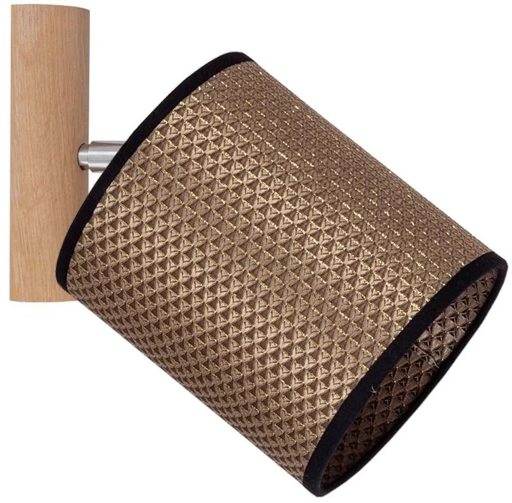 Spot-Light 2017400711553 - BENITA falra szerelhető spotlámpa 1xE27/25W/230V, tölgy