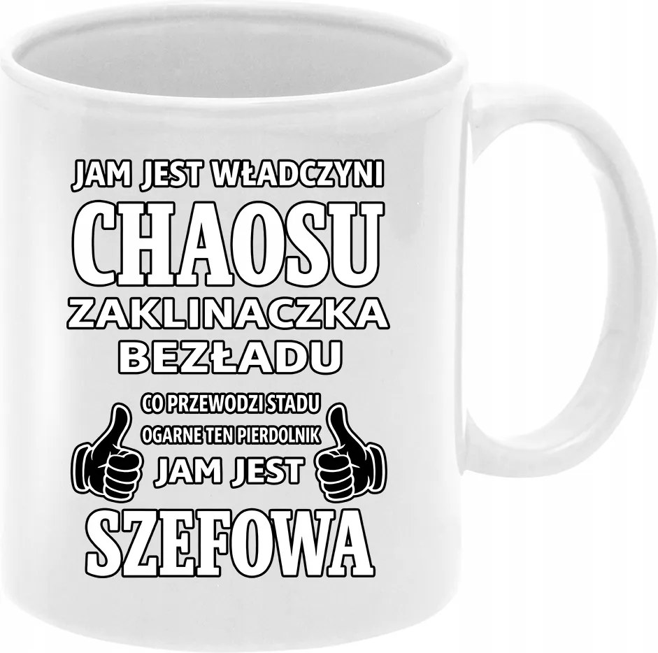 Bögre Ajándék a Káosz Ura főnökének Karácsonyi ajándék