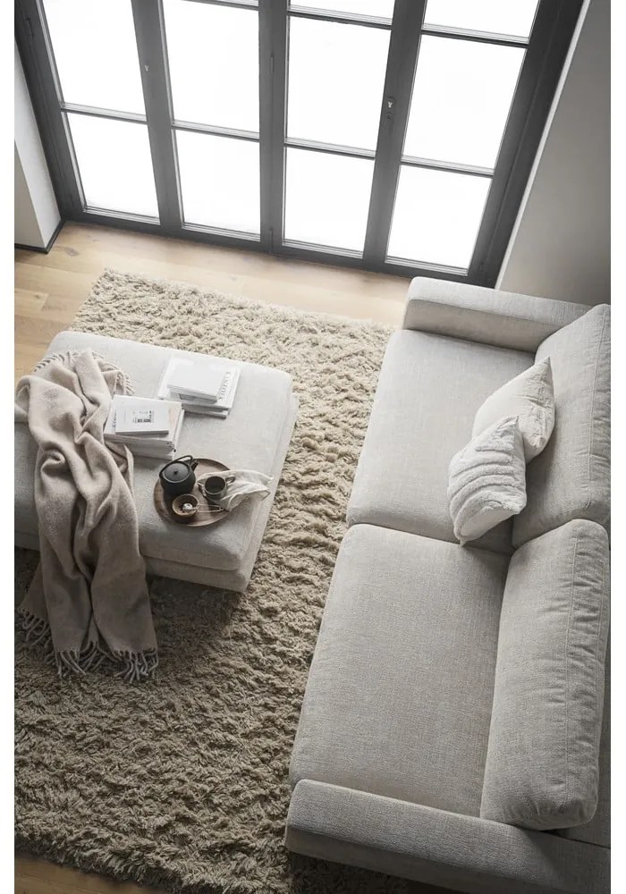 Krémszínű lábtartó Duncan - Rowico