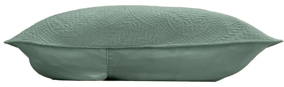 Zöld mikroszálas ágytakaró és párnahuzat szett 240x260 cm Romane – douceur d'intérieur