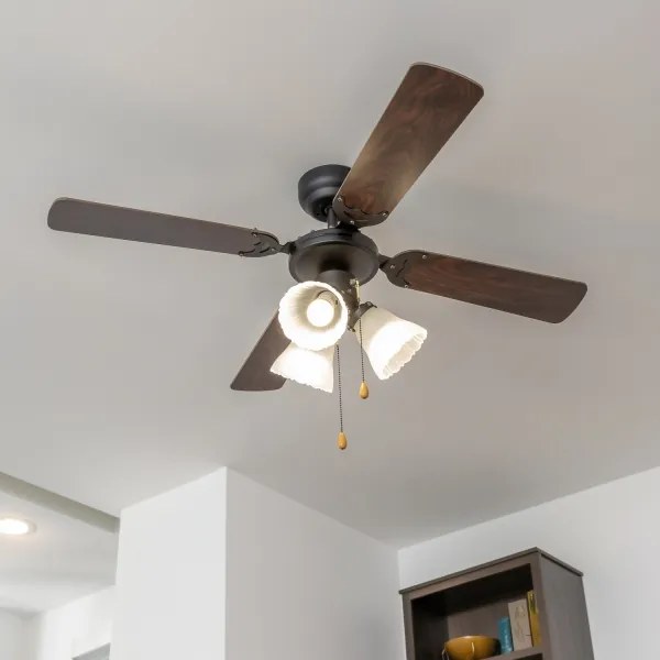 ZEVENTI - Mennyezeti ventilátor ZURRIOLA 3xE27/60W/230V