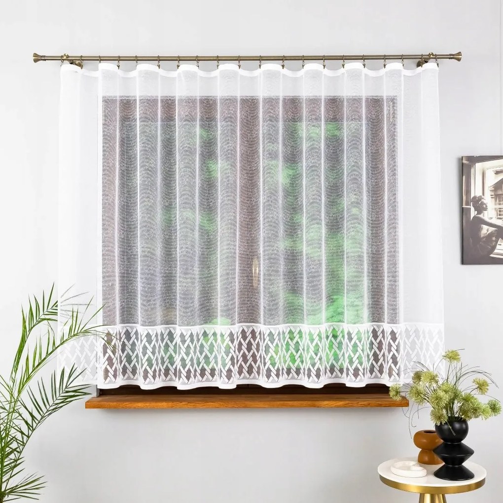 Kész Függöny Jacquard Szalaggal 300X180, Lengyelországban Gyártva.