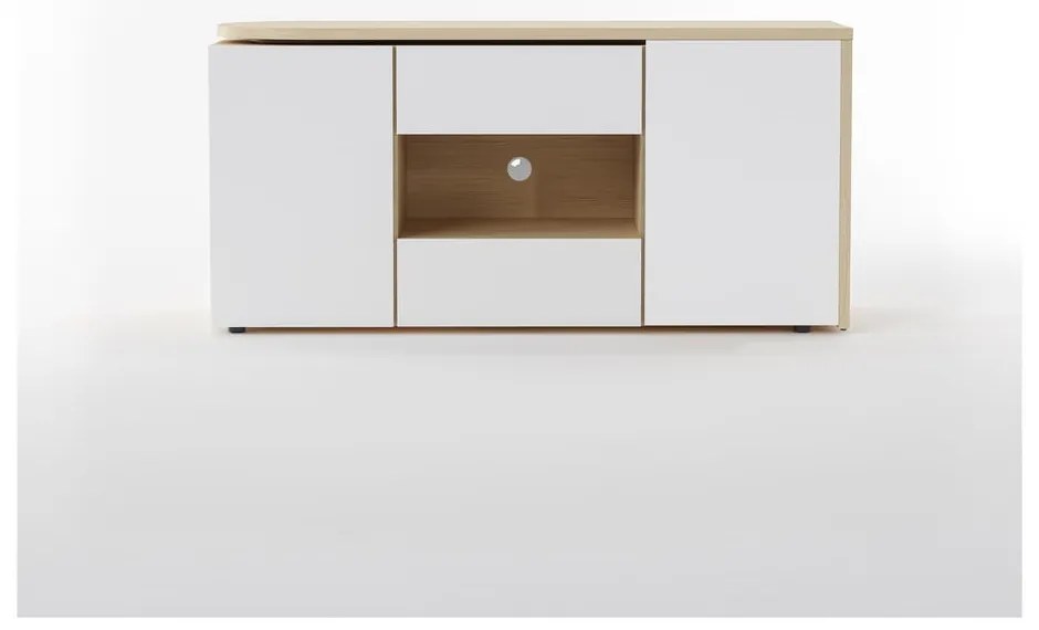 Íróasztal tölgyfa dekoros asztallappal 48x159 cm Tango – TemaHome