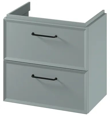 Cersanit S1021-009-fali mosdó alatti fürdőszobaszekrény MILLE SLIM 60x38 cm mentazöld