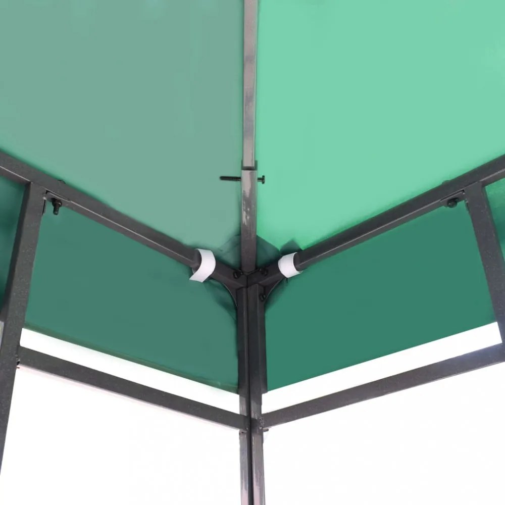 zöld pavilon tetőponyva 310 g/m², 3 x 3 m
