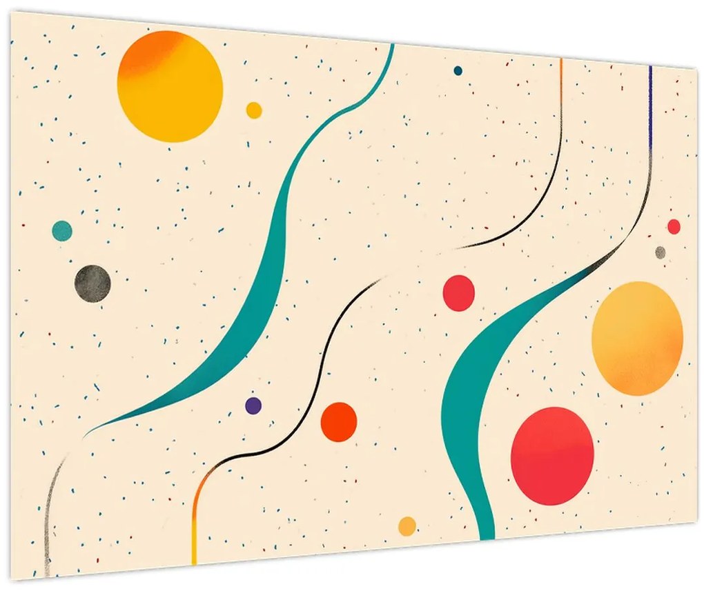 Kép - Minimalista színes illusztráció (90x60 cm)