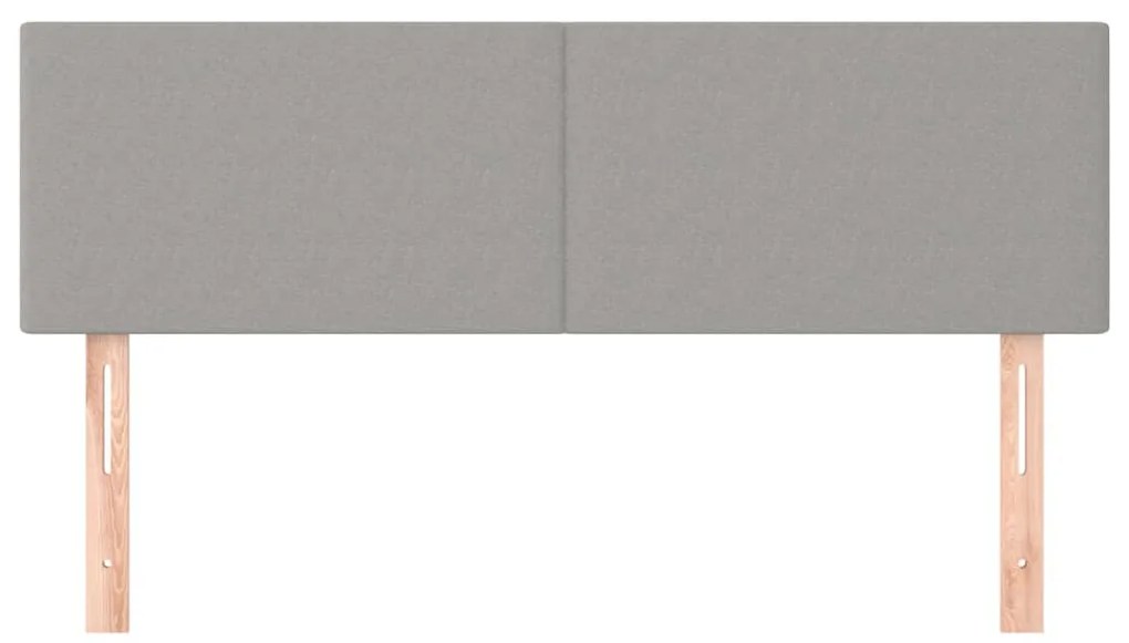 2 db világosszürke szövet fejtámla 72 x 5 x 78/88 cm